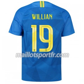 Maillot de Foot Brésil Willian 19 Exterieur Coupe du monde 2018